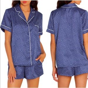 Jonquil Winding Road Short Satin Pajamas